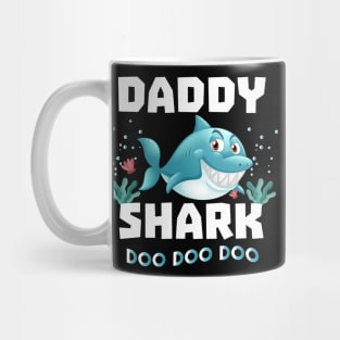 Daddy Shark Shirt Doo Doo Doo Fathers Day Gift T-Shirt T-Shirt Mug